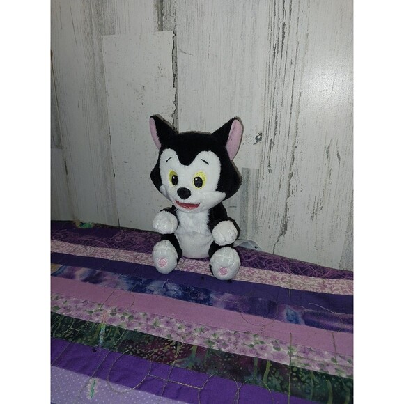 Disney Pinocchio FIGARO BLACK & WHITE CAT 6" Plush Begging Stuffed Animal - Picture 2 of 5